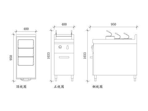 煮面炉 面食灶 汤面炉 煮面灶 商用面炉cad施工图