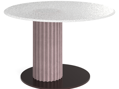  现代简约轻奢茶几 茶几 简约茶几 客厅茶几 圆形茶几3d模型 