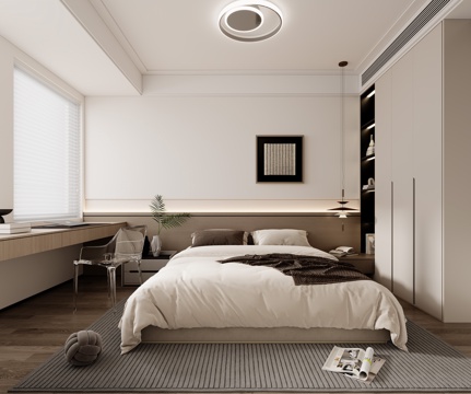  现代客餐厅3d模型 