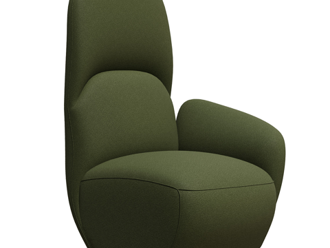  现代简约单人沙发 单人沙发 简约沙发 休闲沙发 客厅沙发3d模型 