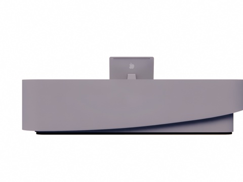 工装 办公 大厅 酒店前台 前台接待 前台 办公空间su模型