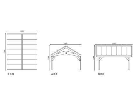 亭子 休闲亭 遮阳亭 观景亭 六角亭cad施工图