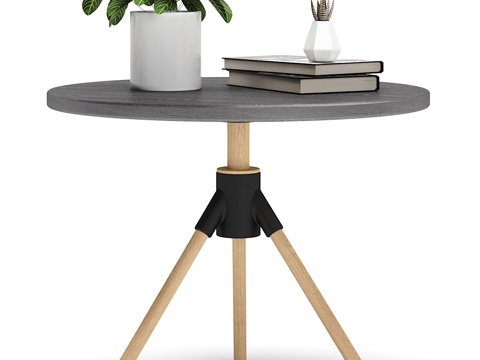  北欧边几 摆件组合3d模型 