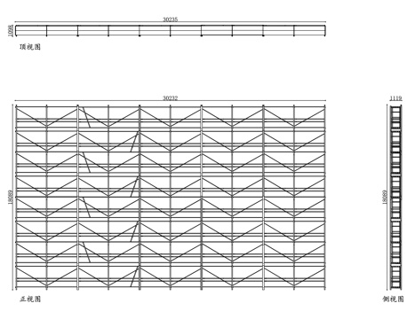 门式脚手架 框架架 扣件式框架架 组合脚手架 建筑框架架cad施工图