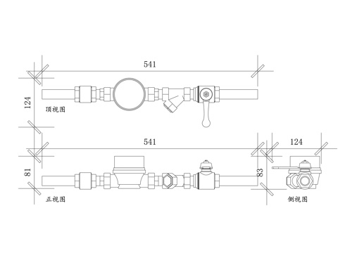 流量计 流量表 流量检测仪 流量计量仪 流量测量仪cad施工图