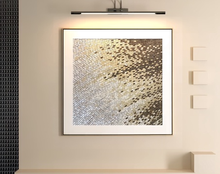 现代简约挂画3d模型 