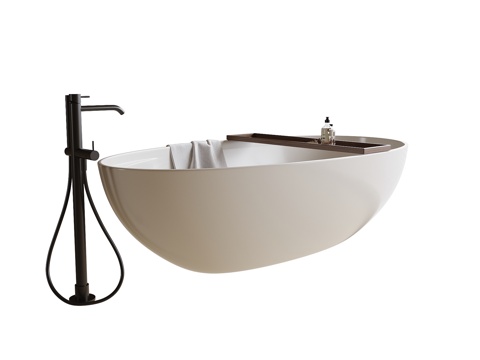  现代浴缸3d模型 