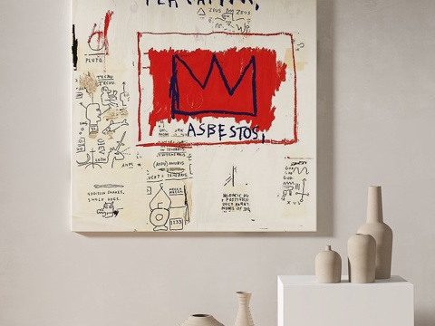  现代，简约，抽象，装饰画3d模型 