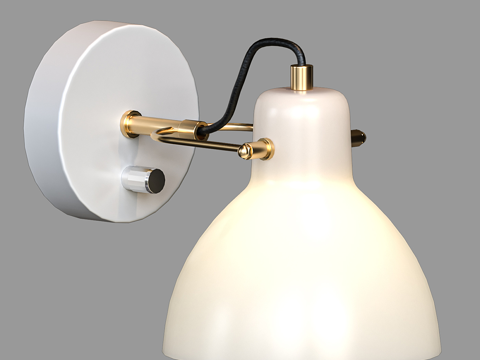  现代简约轻奢壁灯 壁灯 简约壁灯 装饰壁灯 玻璃壁灯3d模型 