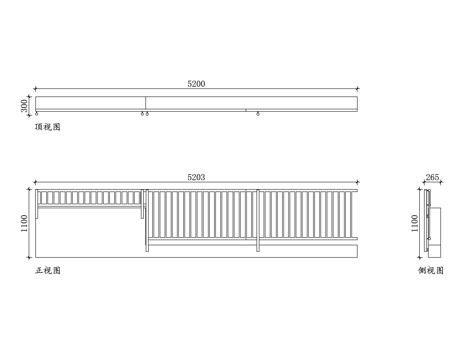 护栏 围栏 栏栅 栏杆柱 防护栏cad施工图