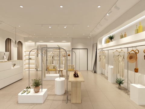  服装专卖店3D3d模型 
