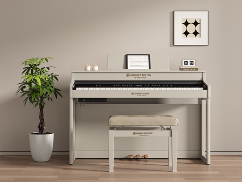  现代钢琴3d模型 