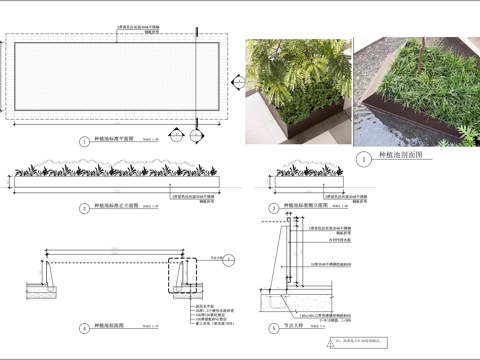 金属种植池详图cad施工图