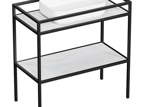  现代简约洗手台盆 台盆 简约洗手台盆 卫生间台盆3d模型 