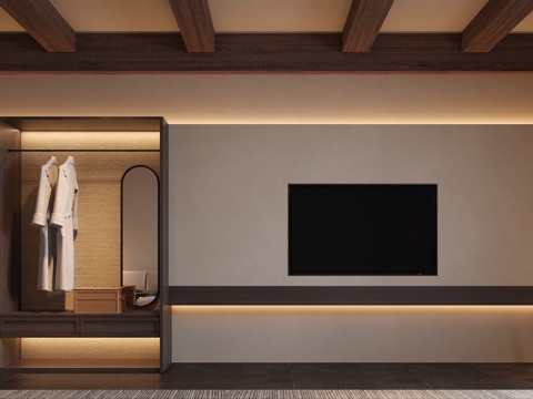  民宿客房3d模型 