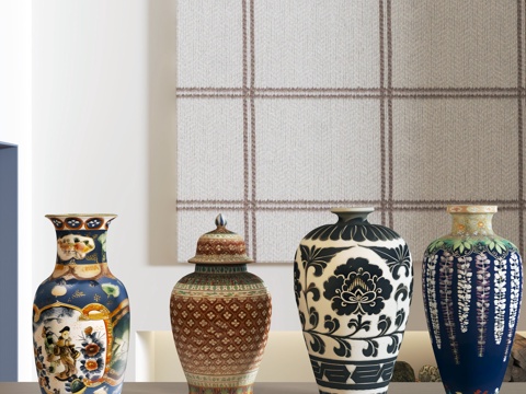 现代花瓶su模型