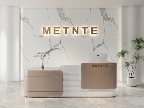  办公前台  简约前台  美容院前台   酒店前台  民宿前台3d模型 