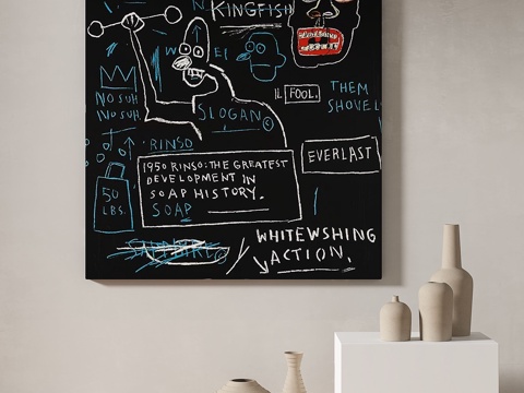  现代，简约，抽象，装饰画3d模型 