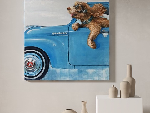  现代，简约，抽象，装饰画3d模型 