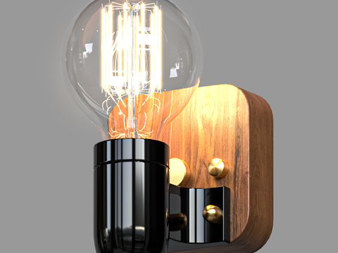  现代简约轻奢壁灯 壁灯 简约壁灯 装饰壁灯 玻璃壁灯3d模型 