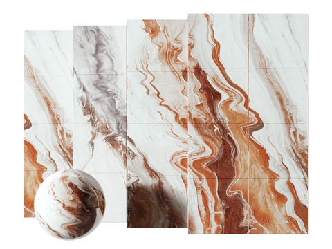  现代大理石 瓷砖 地砖墙砖3d模型 