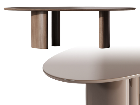  北欧简约餐桌 餐桌 简约餐桌 方形餐桌 桌子3d模型 