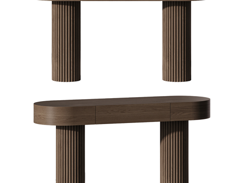  北欧简约玄关边柜 边柜 端景台 装饰端景台3d模型 