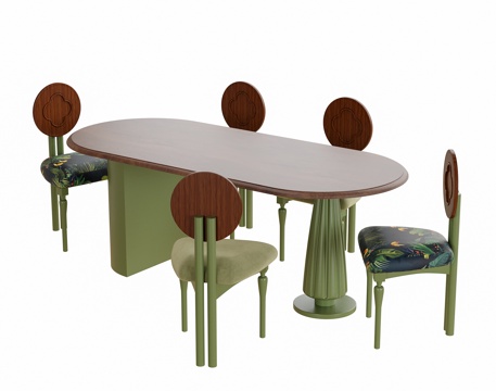  现代餐桌椅 餐椅3d模型 