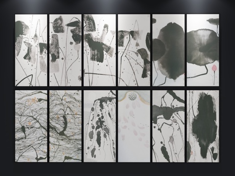  现代装饰画 北欧挂画 装饰画3d模型 