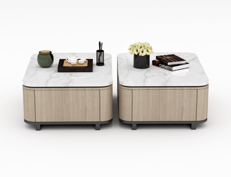  现代家居茶几 现代茶几组合3d模型 
