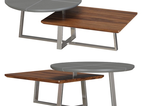  组合茶几3d模型 