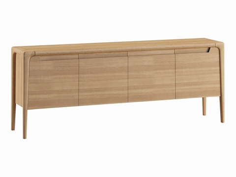  金雀木抽屉柜3d模型 