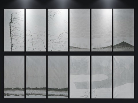  现代装饰画 北欧挂画3d模型 