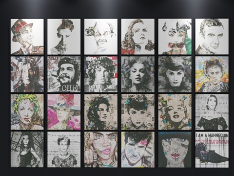  现代装饰画 北欧挂画3d模型 