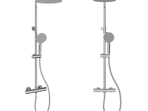  OM Teo恒温淋浴架3d模型 