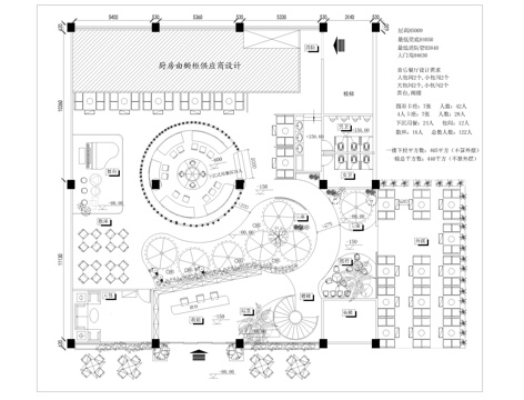 火锅店CAD平面图cad施工图