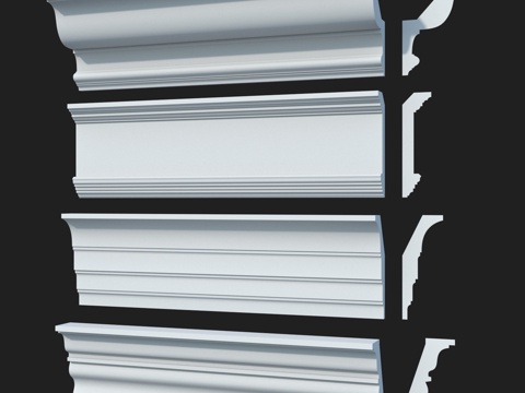  光滑窗檐线套装 #51 LepGrand3d模型 