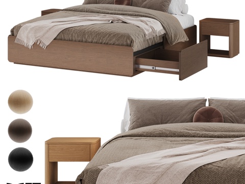  MANO FACTORY LIANG床架3d模型 