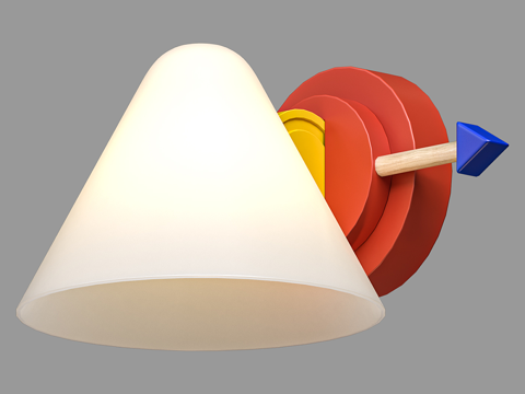  北欧简约壁灯 壁灯 简约壁灯 装饰壁灯 书房壁灯 灯3d模型 