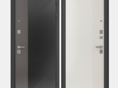  守护者入户门配峡湾01饰面3d模型 