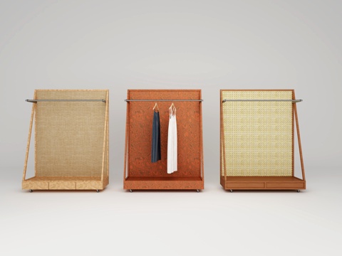  中古金属挂衣架3d模型 