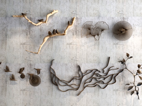  后现代墙饰组合3d模型 