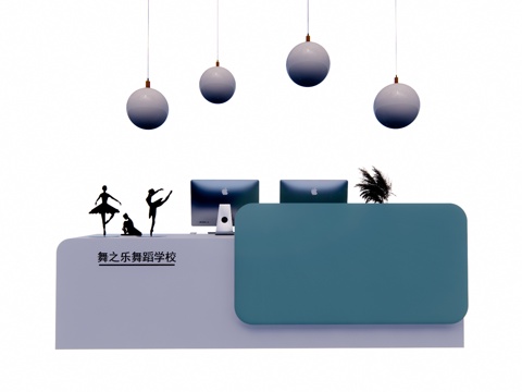 接待 大厅 前台 酒店前台 工装 公司前台su模型su模型