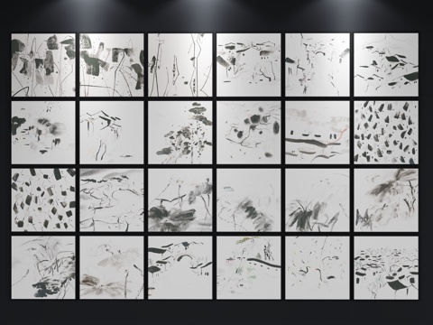  现代装饰画 北欧挂画3d模型 