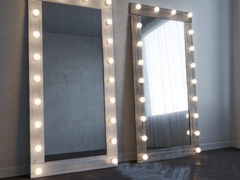  现代化妆镜3d模型 