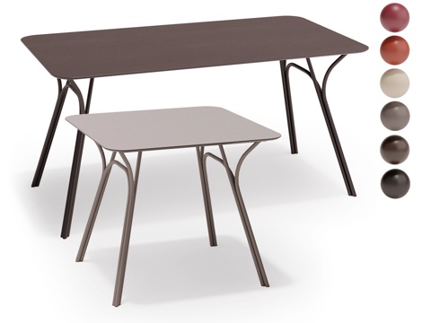  OM长方形餐桌京都AURICA3d模型 