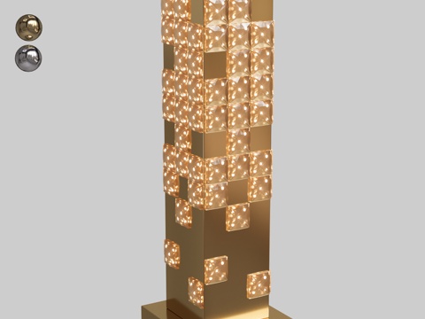  优雅萤石台灯 (OM)3d模型 