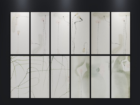  现代装饰画 北欧挂画3d模型 