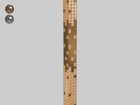  优雅萤石落地灯 (OM)3d模型 