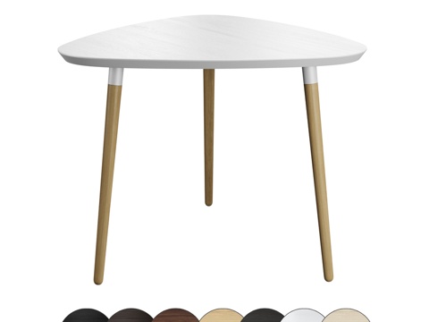  OM The Furny 斯德哥尔摩三角形不可伸缩餐桌3d模型 